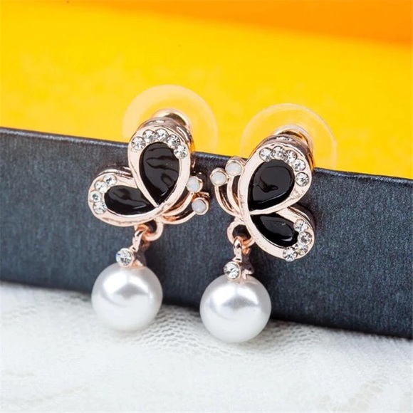 NEW!💙💎🦋BLACK🖤💛BUTTERFLIES!🦋💎💙SO BEAUTIFUL! - Picture 3 of 8